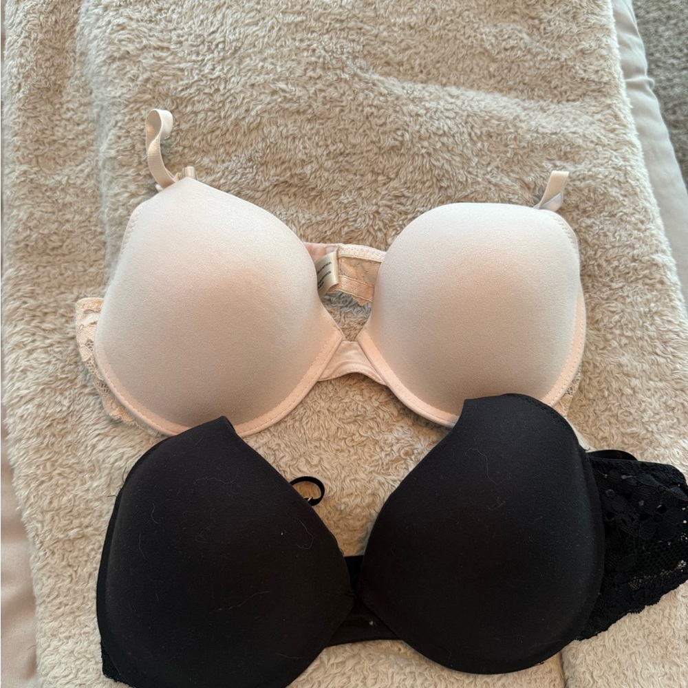 Women’s Padded T-Shirt Bras - Black & Nude